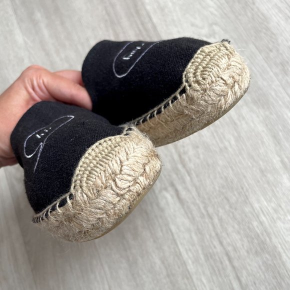 Soludos x Ashkahn Hi/Hey Platform Smoking Slippers Black Women’s Size 9 - Picture 6 of 12